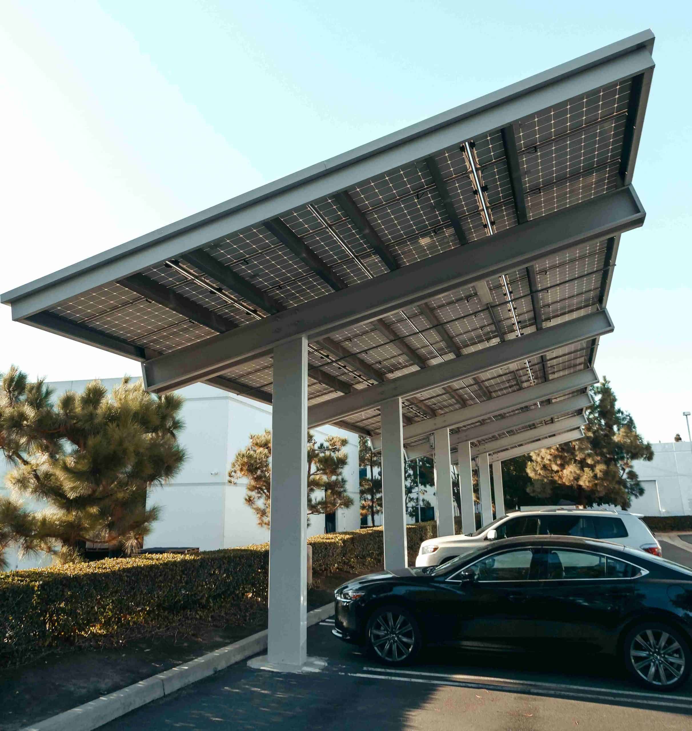 ombrière photovoltaïque parking